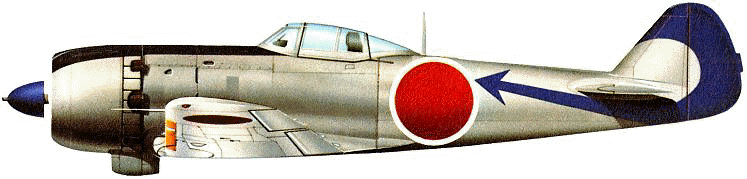 Ki-84 of HQ Chutai, 29th Sentai in the summer of 1945