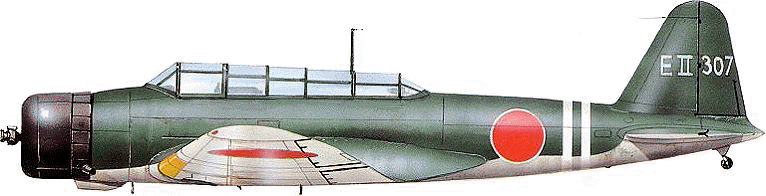 Nakajima B5N torpedo-bomber - derived and modified with thanks from an illustration in 'Jane's War at Sea: Centennial Edition' (Jane's Publishing)
